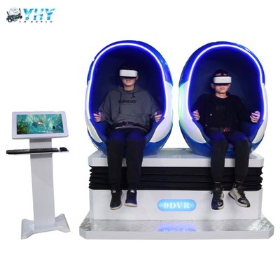 Simulatore pieno dei giochi della fucilazione di film del cinema della sedia dell'uovo dei sedili 9D VR di moto 2