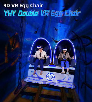 Sedia del simulatore di moto del cinema 2500W dell'uovo 9D VR del gioco per 2 sedili