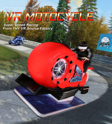 9D VR che corre il motociclo pazzo del centro commerciale 1.5KW dell'automobile del simulatore che corre simulatore