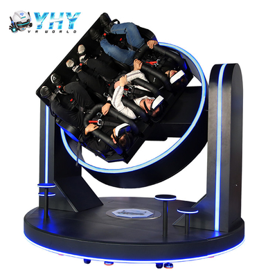 3 giocatori 1080 gradi 9D VR Simulator Virtual Reality Roller Coaster Game Machine