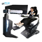 Simulatori di volo VR da 1100W 3 assi piattaforma dinamica 360 sedia rotante con joystick