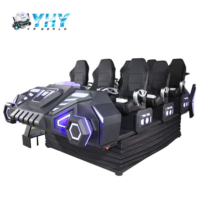 Simulatore di moto delle montagne russe del gioco VR di film del parco di divertimenti 9D con 9 sedili