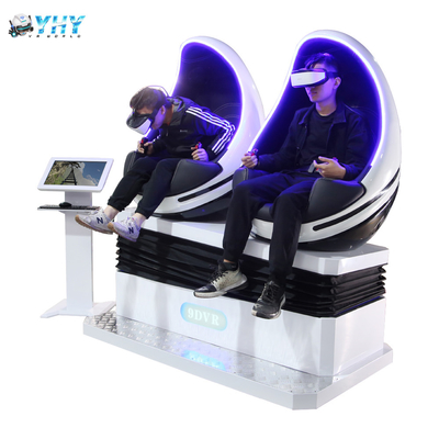 Giochi dell'interno sedili di Dof del cinema 3 della sedia dell'uovo del simulatore 9d Vr da 360 gradi doppi