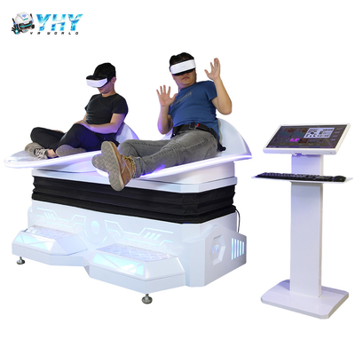 Gioco completo VR dei doppi sedili del cinema di realtà virtuale di moto 9d che fa scorrere simulatore