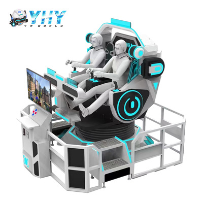 Guangzhou YHY VR roller coaster 2 posti Mini UFO simulatore di rotazione Parco di divertimenti interno