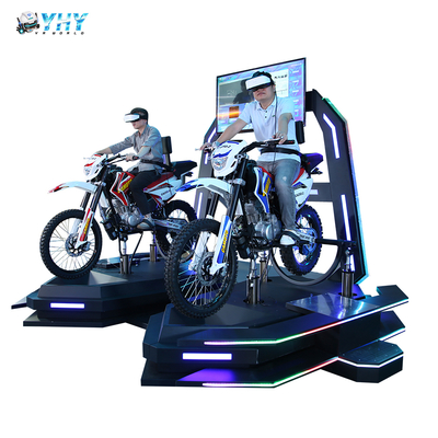 Parco di divertimenti guida Sim Gaming Vr Motocicletta con 2 giocatori 9D Virtual Reality Motocicletta da corsa