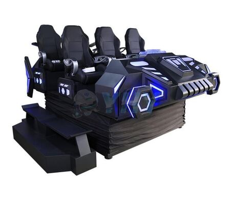 9d VR Cinema Dark Mars Starship Multiplayer Game Machine Coaster Simulator Indoor Home Metal 6 posti