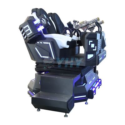 Mecha Warrior VR Cinema 9D 2 Player VR Cinema VR Game Machine con forma Gatling Shooting