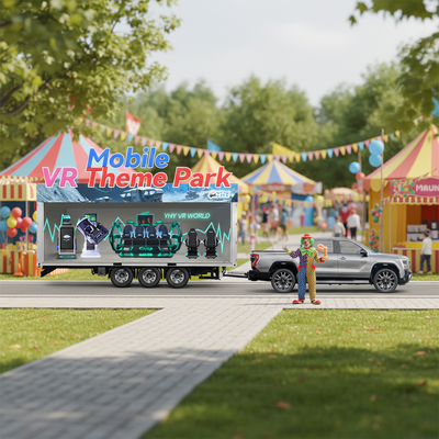 Indoor VR Truck Mobile Simulator Profitable Business Equipment for Virtual Reality Arcade Amusement Park Gaming for Outdoor