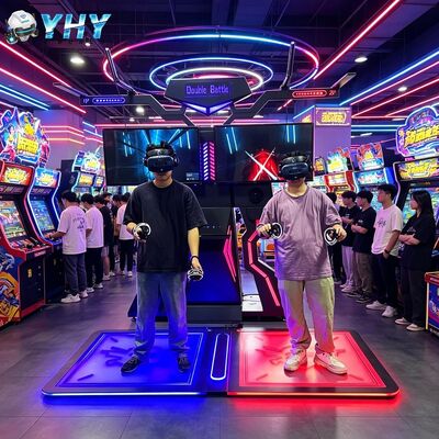 Parco giochi interattivo interno VR Simulatore di sparo con pistola Macchina da gioco in vendita Arcade Vr Battaglia Macchina con occhiali Htc Vr