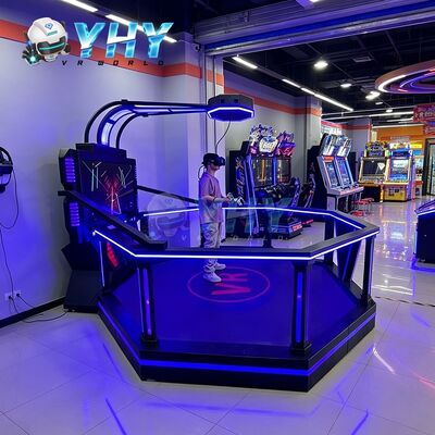 Simulatore interattivo di giochi VR Simulatore di realtà virtuale 9D 1 giocatori Ampio spazio HTC 9D VR Simulator per VR Gaming Park
