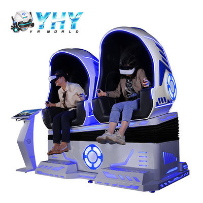 giochi della sedia dell'uovo VR del simulatore delle montagne russe di 220V VR doppi per il parco di divertimenti