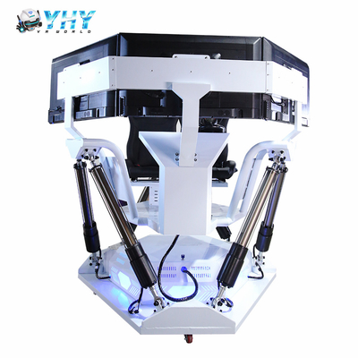 YHY VR Factory Manufacture 6 DOF Simulatore di corse per piattaforme 3 Screen Driving Auto Arcade Game Machine Amusement Ride per 2 giocatori