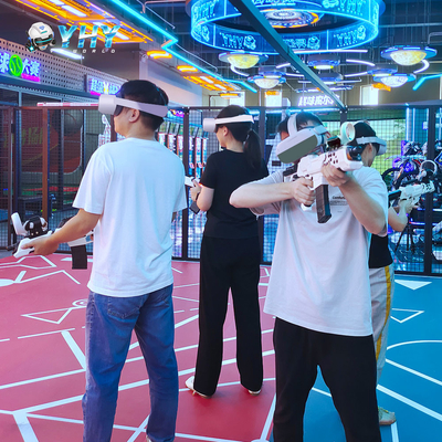 YHY Nuovo lanciato 4 giocatori VR Shooting Simulator con 360 Free Roam e giochi multiplayer