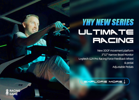 YHY Ultimate Racing Simulatore di corse VR in lega di alluminio per un'esperienza immersiva