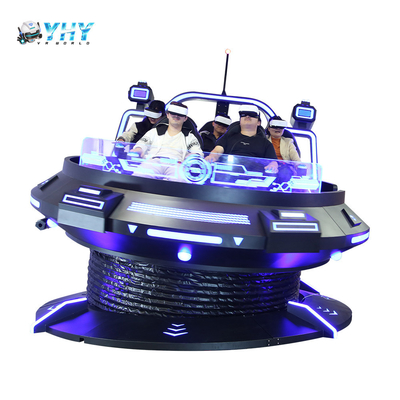 9D VR 360 Ufo Game Machine sedia rotante di movimento di sparatoria simulato attrazione di realtà virtuale