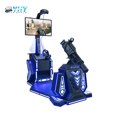 Produttore cinese 9D Shooting VR Gatling Macchina da gioco arcade per interni Sparatutto in piedi per parchi divertimento