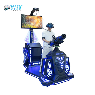 Guangzhou YHY 9D VR Gatling1 giocatore Simulatore di tiro Combattimento con pistola Parco di avventure
