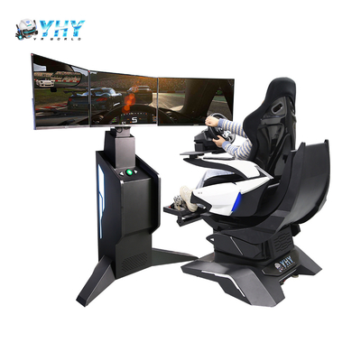 Simulatore dinamico rotante 3 DOF 3 Screen Motion Auto Racing Driving Game Machine