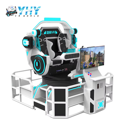9D VR UFO 2 posti Simulatore di montagna russa di realtà virtuale con rotazione a 360 gradi Macchina di gioco per parco giochi interno