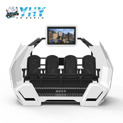 Fabbrica diretta cinese 4 posti VR Cinema Realtà virtuale Simulatore di sparatoria Capsula affascinante 42 pollici Display Macchina da gioco