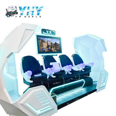 YHY VR Cinema 4 posti Macchina per film di realtà virtuale 9D Progetto unico Parco giochi Utilizzo