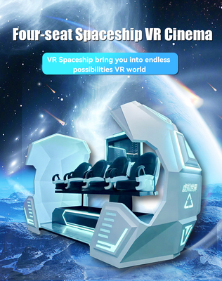Fabbrica diretta cinese 4 posti VR Cinema Realtà virtuale Simulatore di sparatoria Capsula affascinante 42 pollici Display Macchina da gioco