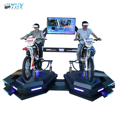 Parco di divertimenti guida Sim Gaming Vr Motocicletta con 2 giocatori 9D Virtual Reality Motocicletta da corsa