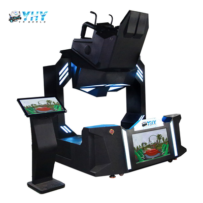 VR 9D 360 720 gradi Virtual Reality Rotating Simulator Dynamic Chair Roller Coaster Flight Motion Single Seat Game Machine