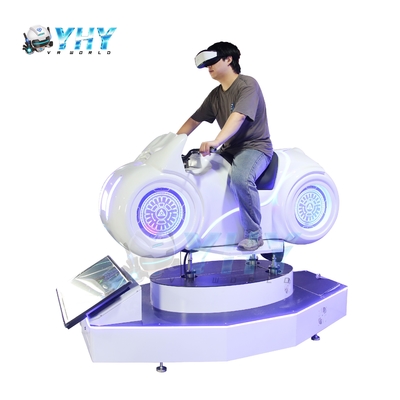 Simulatore di moto bianca Macchina di gioco arcade 9D Vr Moto