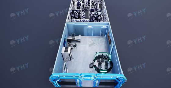 9D Vr Simulator Arena Vr Free Roaming Arcade Arena 8 giocatori