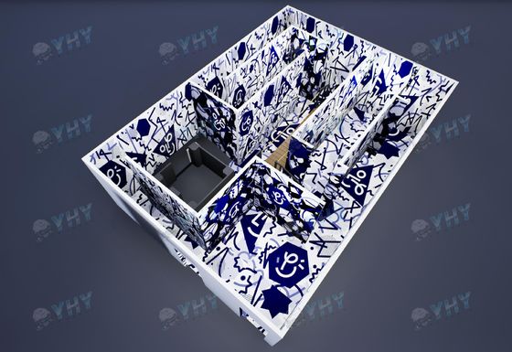 Escape Free Roam 9D Multiplayer Virtual Reality VR Shooting Arena Indoor 9D VR Set per il centro commerciale