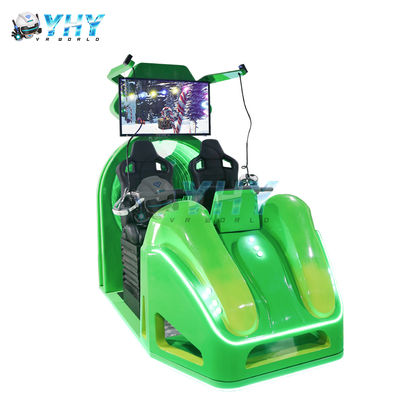 Simulatore VR a due posti in vetroresina per parchi sportivi e aeroporti, adatto a cinema VR