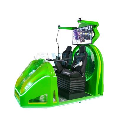 Esclusivo 2 giocatori 9D VR Cinema Motion Chair Realtà virtuale con Green Frog Design