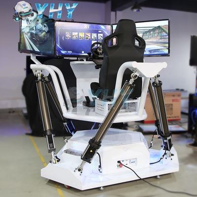 YHY Virtual Reality Six Axis Racing Car Vr Race Simulator Driving Game Equipment Theme Park Business 