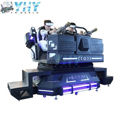 9D VR 3DOF Movement Simulator Virtual Reality Cinema 2 Seats Mecha Warrior with 200 Games Indoor Outdoor Game Playing 