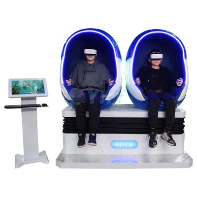 Sedia 9D VR Egg a 2 posti per uso interno Centri commerciali Realizzata in metallo e fibra di vetro resistenti - Ottima opportunità!