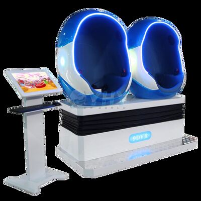 2 giocatori sedia montagna russa realtà virtuale cinema 9d vr uovo 3dof sedute in pelle giochi simulato macchina