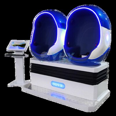 Ingrosso 9d VR Chair Cinema 2 posti giochi di realtà virtuale Vr Parco a tema Ride 9d Cinema Vr Egg Cinema