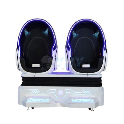 Simulatore di montagne russe di alta qualità per doppi giocatori 9d Uovo 9d VR Cinema Guadagnare denaro