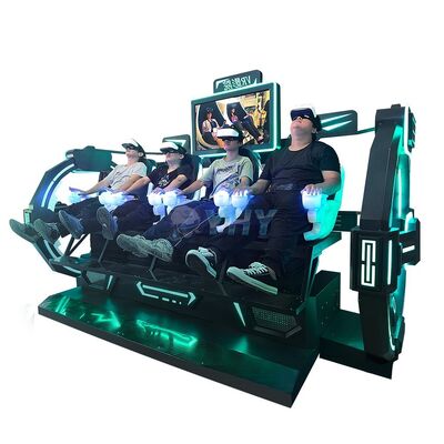 9D Virtual Reality Motion Cinema Chair 4 Seat VR Simulator Machine Commerciale Parco di divertimenti indoor outdoor