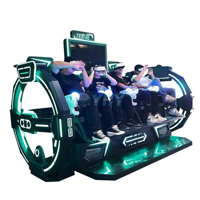 9D Virtual Reality Motion Cinema Chair 4 Seat VR Simulator Machine Commerciale Parco di divertimenti indoor outdoor