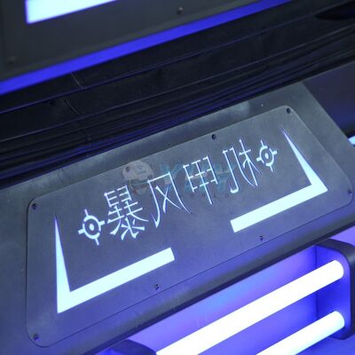 Mecha Warrior VR Cinema 9D 2 Player VR Cinema VR Game Machine con forma Gatling Shooting