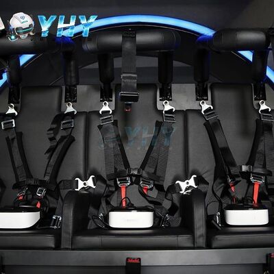 3 Players 9D Roller Coaster Virtual Reaity VR Game Machine Simulator with 21 inch Touch Screen VR Device for Family Entertainment
