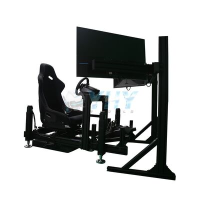 YHY 4DOF Movement Platform Racing Simulator con 3 schermi e struttura in lega di alluminio per un'esperienza di guida immersiva