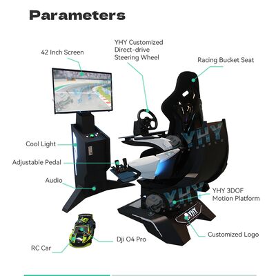 Simulatore di corse FPV AR immersivo supporta tracciati personalizzati ed esperienza di movimento dinamico