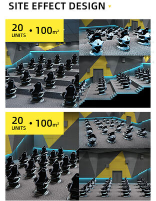 Cinema Dinamico VR Temi Emozionanti Immersivi Piattaforma 3DOF Parco Divertimenti