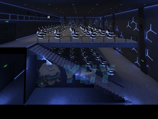 9D VR Simulatore di cinema dinamico Nuovo Dynamic 360 Rotation Experience Gioco di proiezione multi-persone Vr Attrazioni Cinema