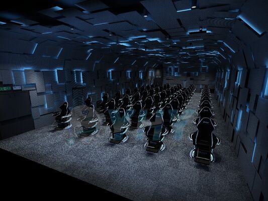 Sistema personalizzabile di cinema VR volante 9D Realtà Virtuale Cinema Dinamico VR Ultimate Crossing per Parchi Avventura