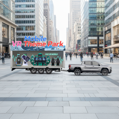 VR Attraction Game Machine One-stop Mobile VR Experience Center Soluzione per camion o container